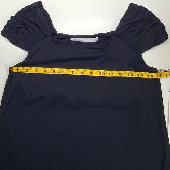 NWT | Susana Monaco | Gathered Shoulder Flare Dress | Black | Small - Picture 8 of 10